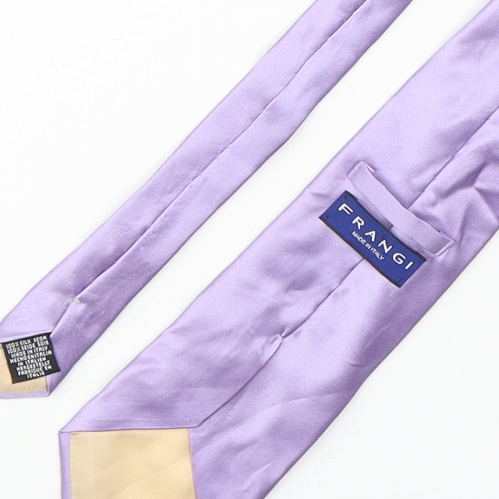 Frangi Mens Purple  Silk Pointed Tie One Size