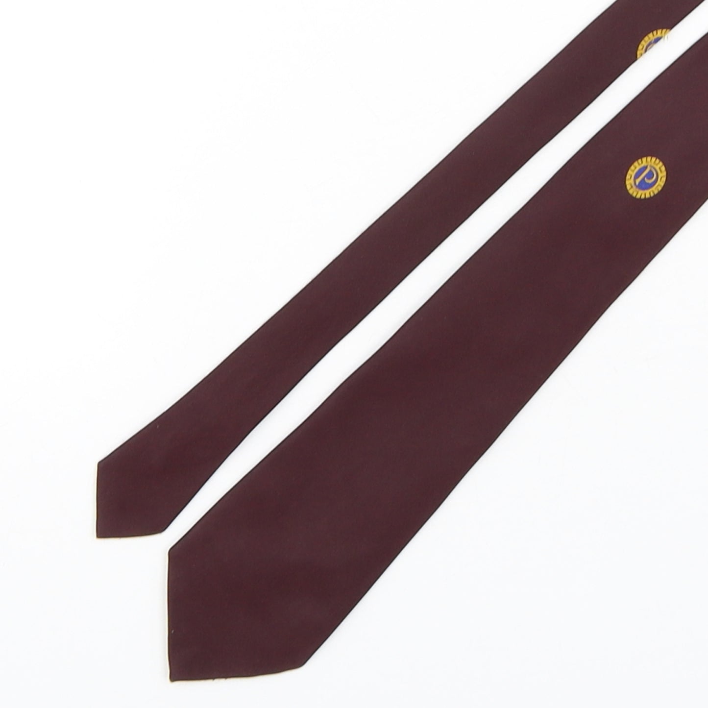 Avala Mens Purple  Polyester Pointed Tie One Size