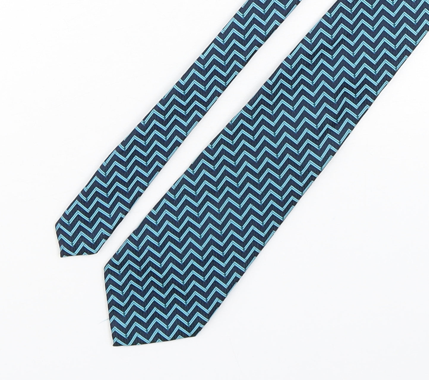 Gino Rossini Mens Green Striped Polyester Pointed Tie One Size