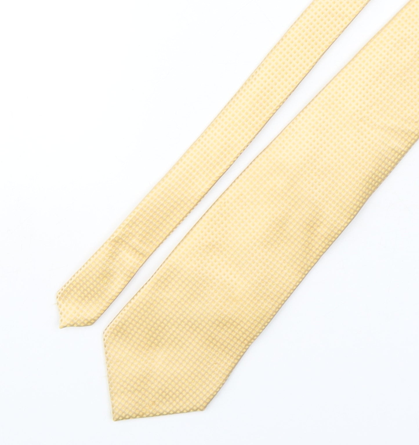Tie Shop Mens Gold Grenadine Silk Pointed Tie One Size