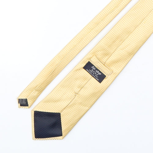 Tie Shop Mens Gold Grenadine Silk Pointed Tie One Size