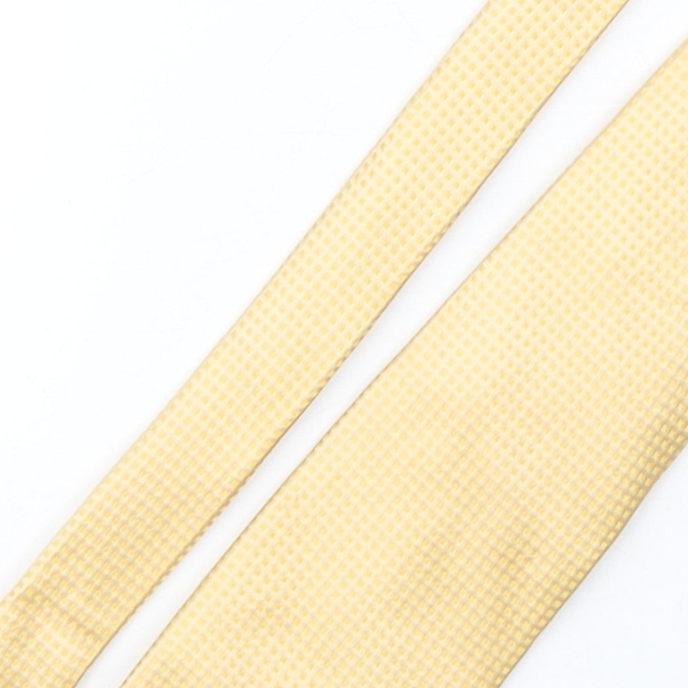 Tie Shop Mens Gold Grenadine Silk Pointed Tie One Size