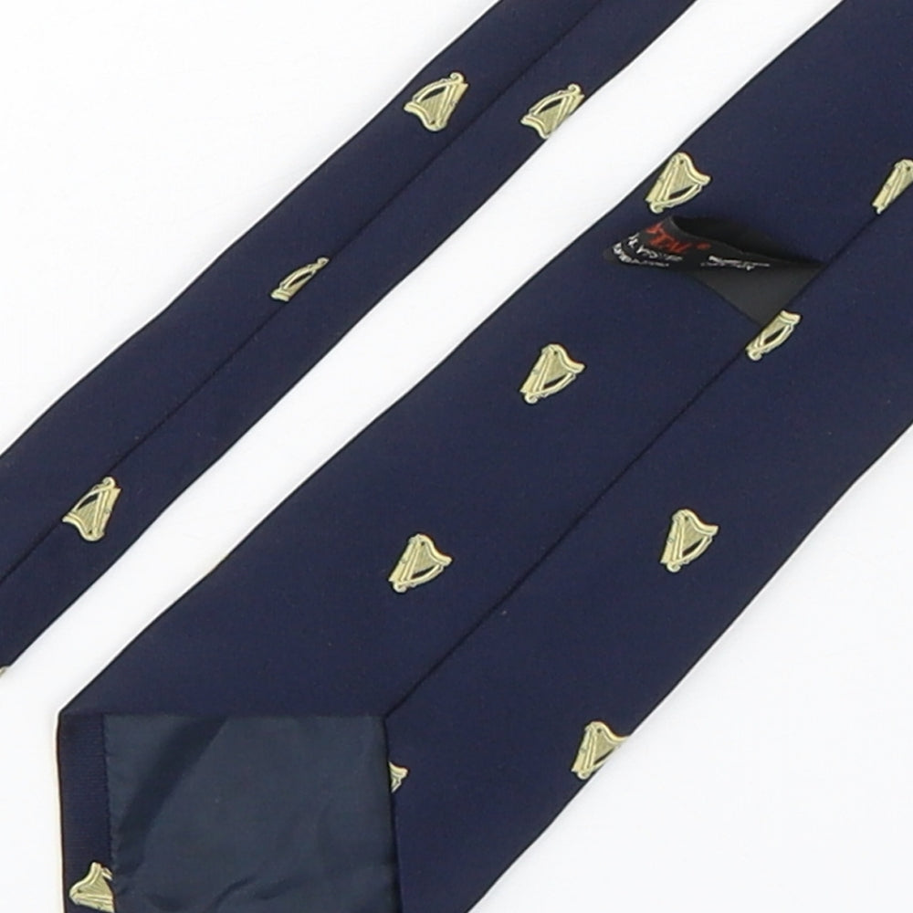 Tootal Mens Blue Geometric Polyester Pointed Tie One Size - Guinness