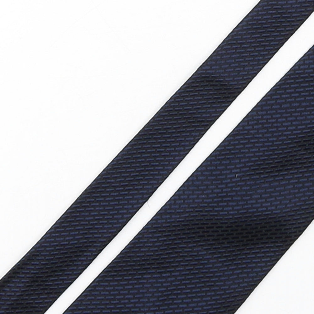 StMichael Mens Blue Plaids & Checks Silk Pointed Tie One Size