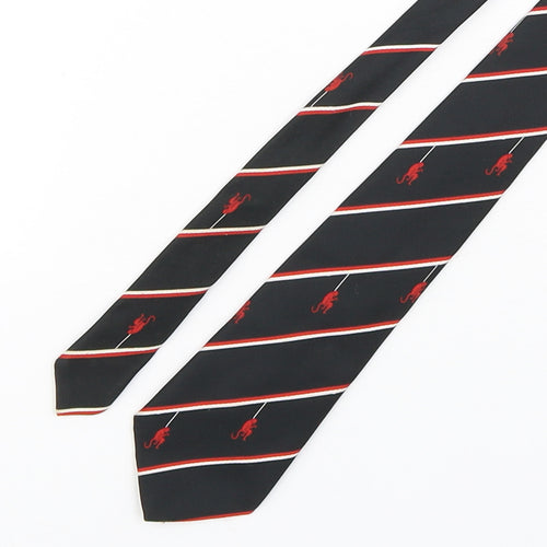 PreWorn  Mens Multicoloured Striped Polyester Pointed Tie One Size