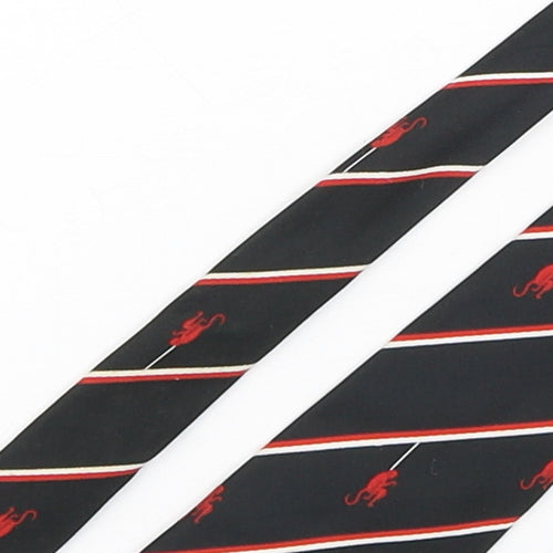 PreWorn  Mens Multicoloured Striped Polyester Pointed Tie One Size