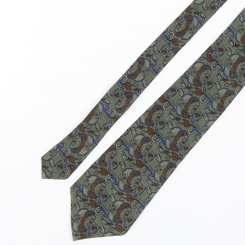 Da Vinci Mens Multicoloured Paisley Silk Pointed Tie One Size
