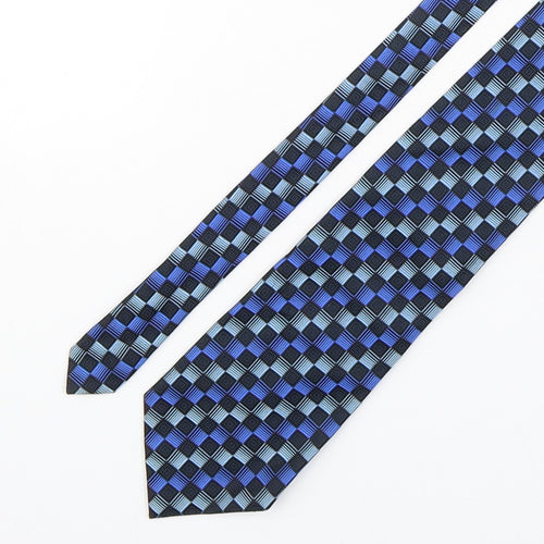 Charles Fox Mens Multicoloured Plaids & Checks Silk Pointed Tie One Size