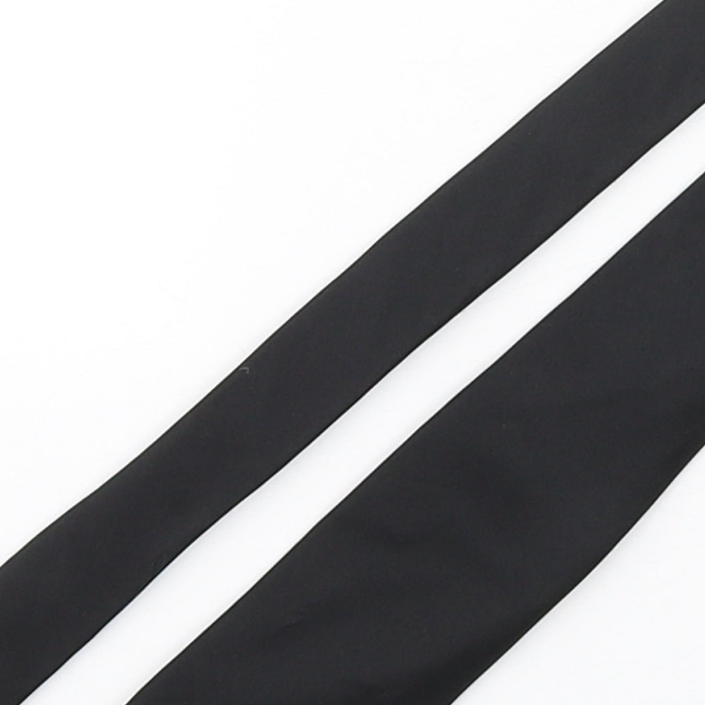 Marks and Spencer Mens Black  Silk Pointed Tie One Size