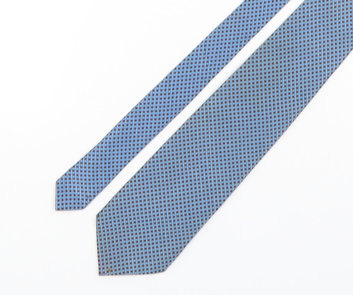 Zadi  Mens Multicoloured Plaids & Checks Silk Pointed Tie One Size