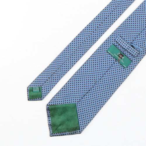 Zadi  Mens Multicoloured Plaids & Checks Silk Pointed Tie One Size
