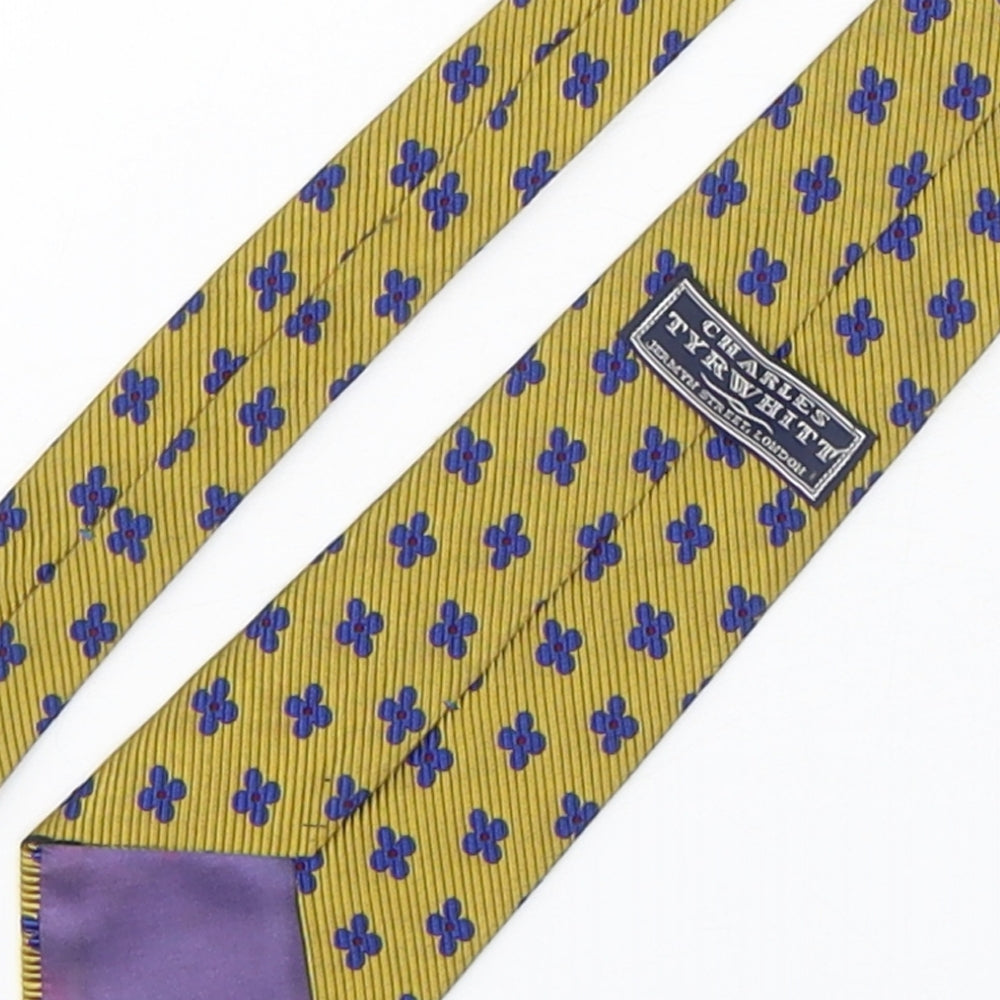 Charles Tyrwhitt Mens Multicoloured Floral Silk Pointed Tie One Size