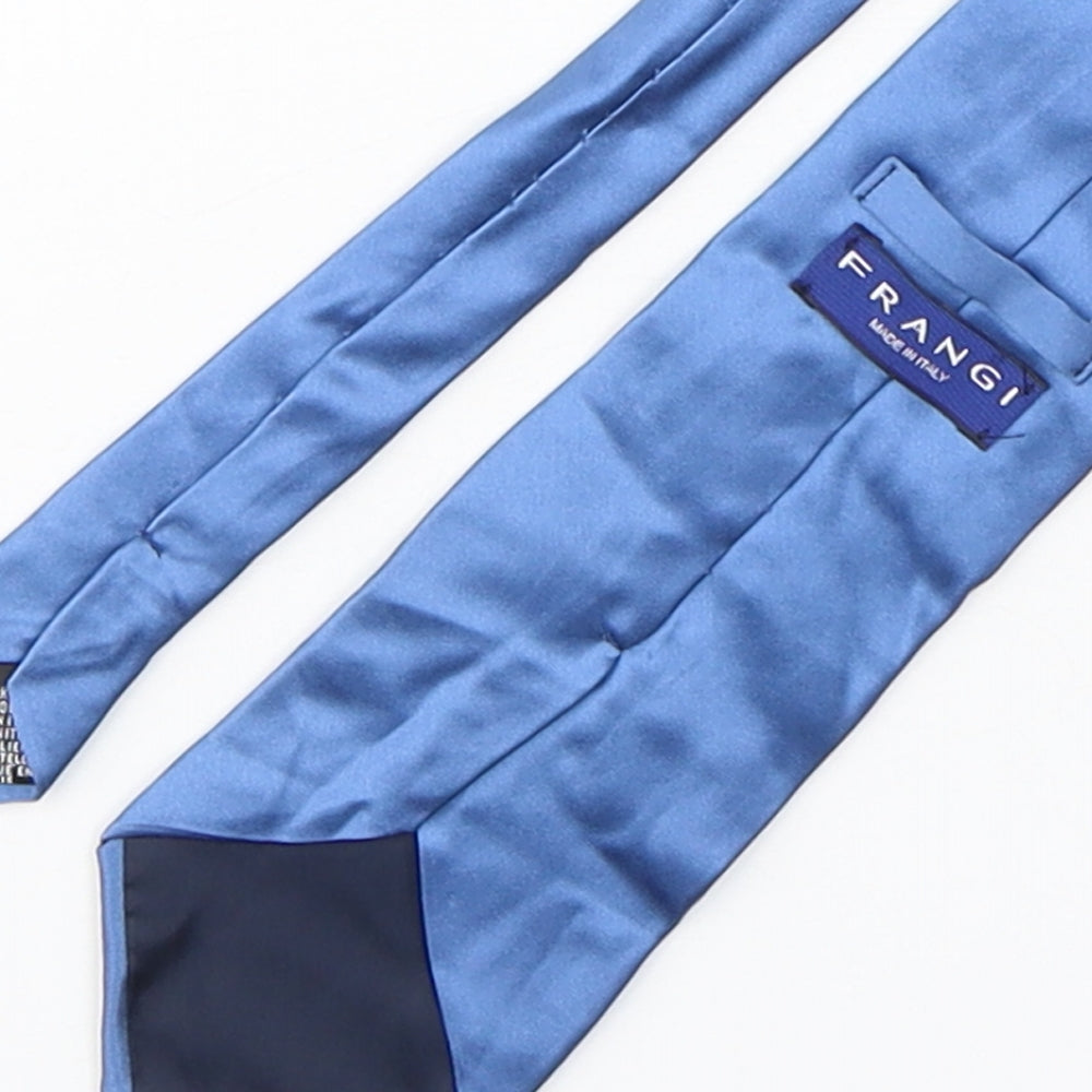 Frangi Mens Blue  Silk Pointed Tie One Size