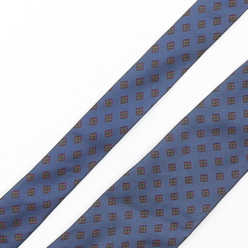 StMichael Mens Multicoloured Geometric Silk Pointed Tie One Size