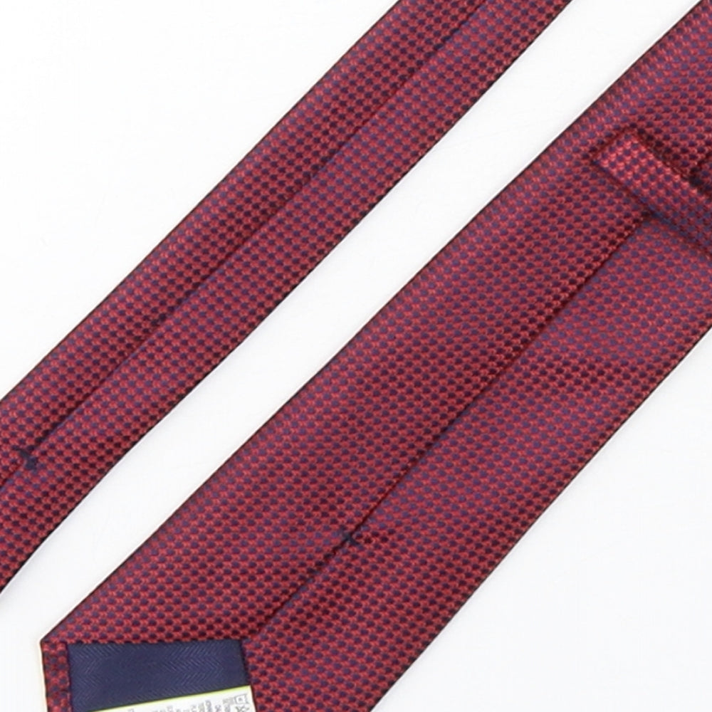 Marks and Spencer Mens Multicoloured Geometric Polyester Pointed Tie One Size