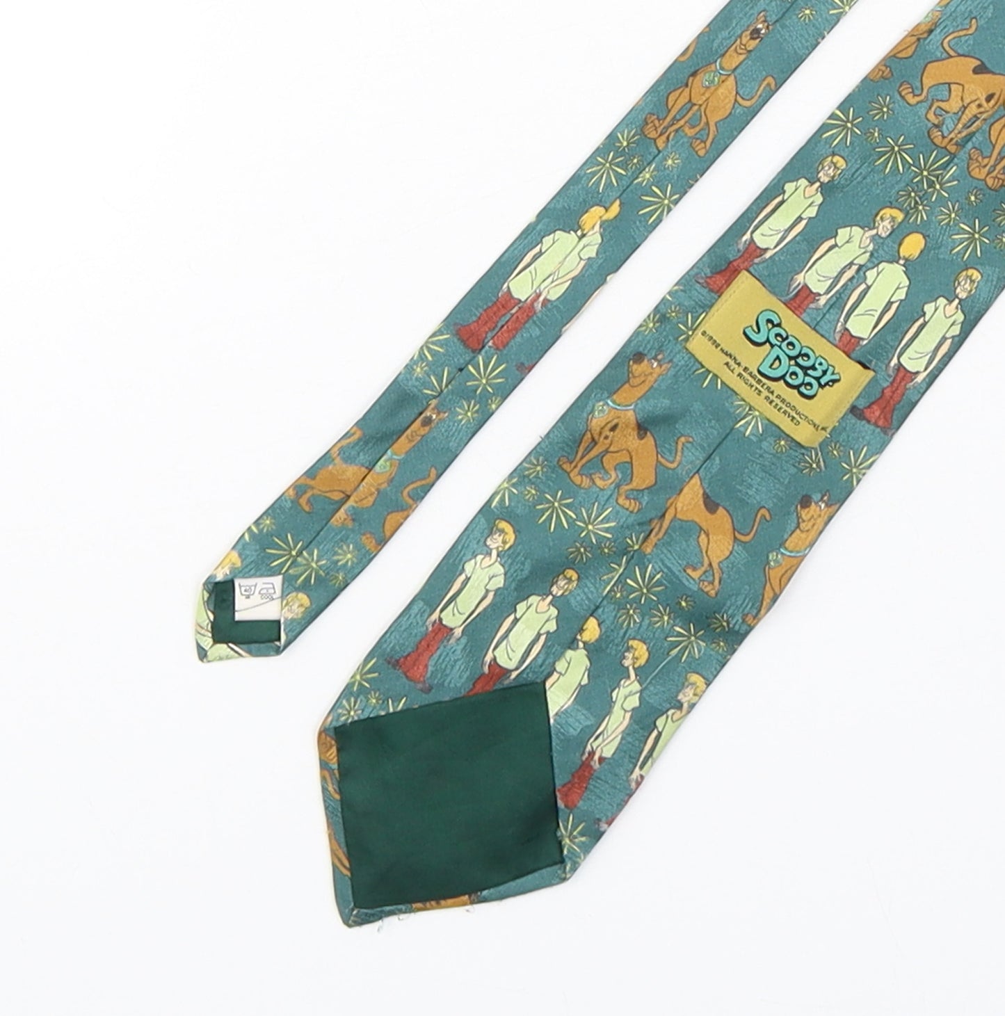 Scooby Doo  Mens Multicoloured Geometric Polyester Pointed Tie One Size