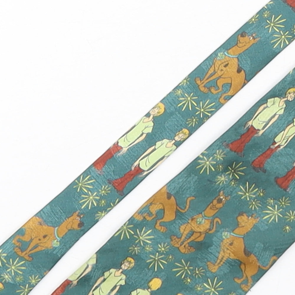 Scooby Doo  Mens Multicoloured Geometric Polyester Pointed Tie One Size