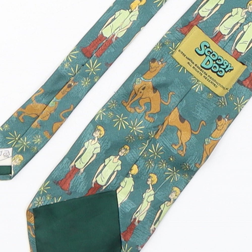 Scooby Doo  Mens Multicoloured Geometric Polyester Pointed Tie One Size