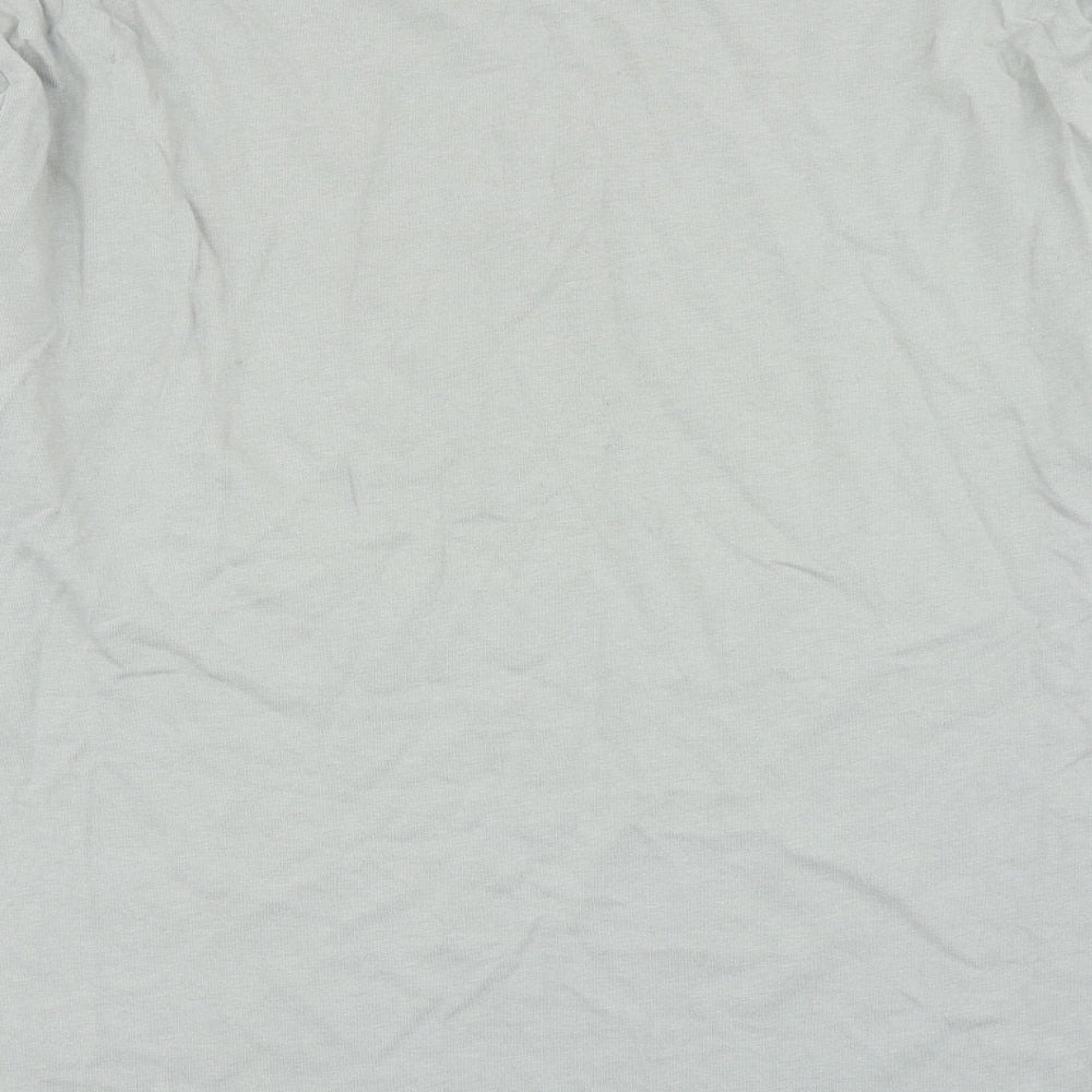 Zara Mens Green  Cotton  T-Shirt Size M Round Neck  - At Your Peak