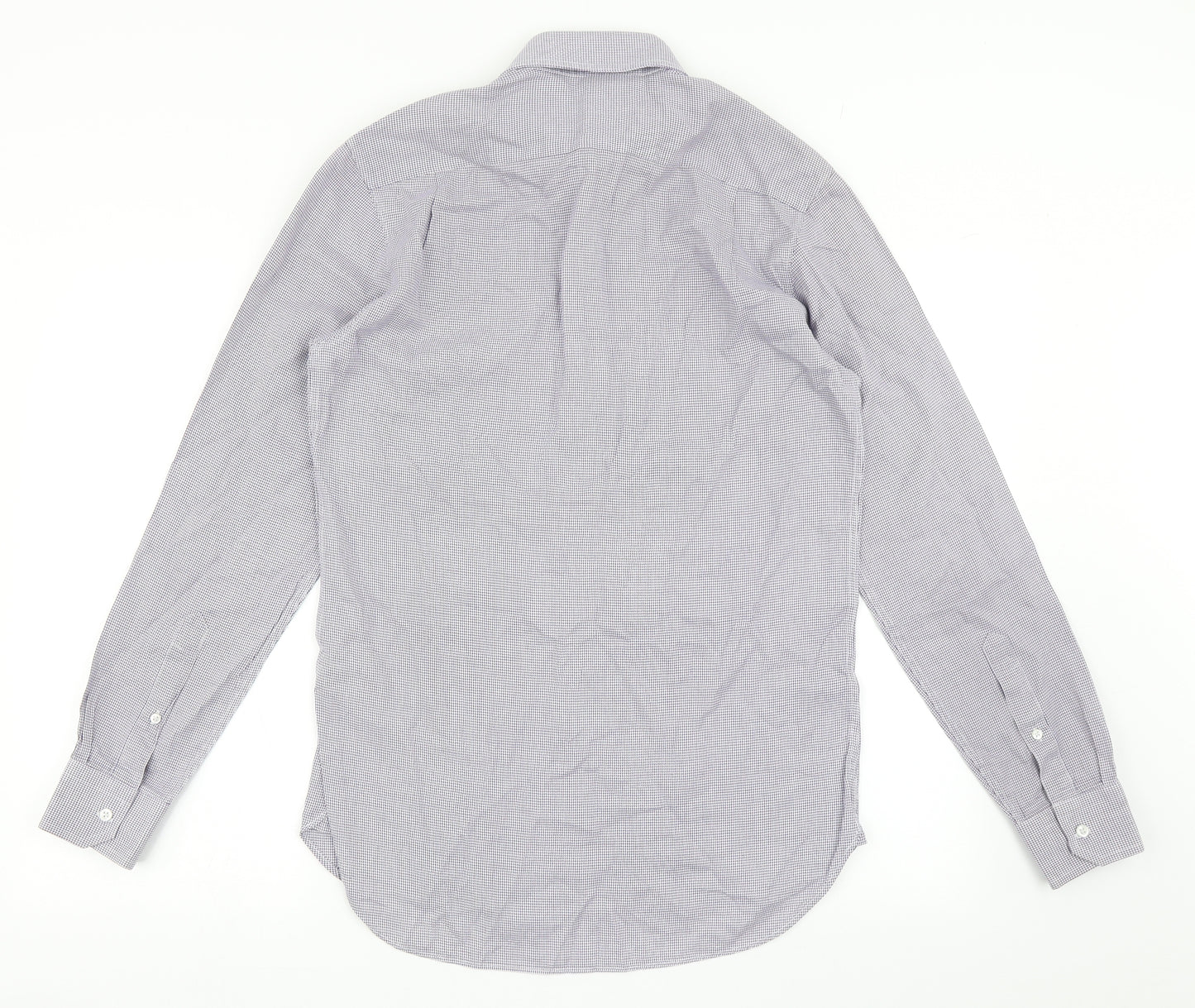 Reiss Mens Purple  Cotton  Button-Up Size S Collared Button