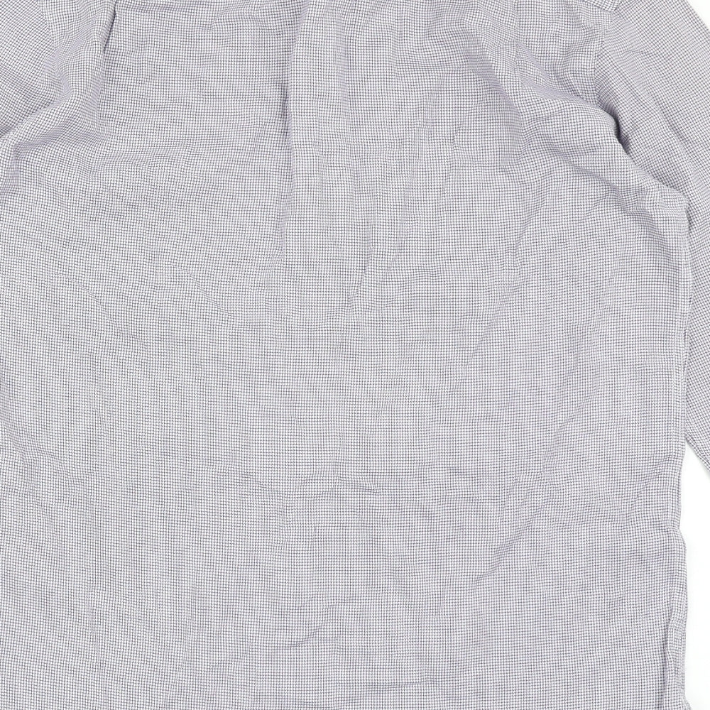Reiss Mens Purple  Cotton  Button-Up Size S Collared Button