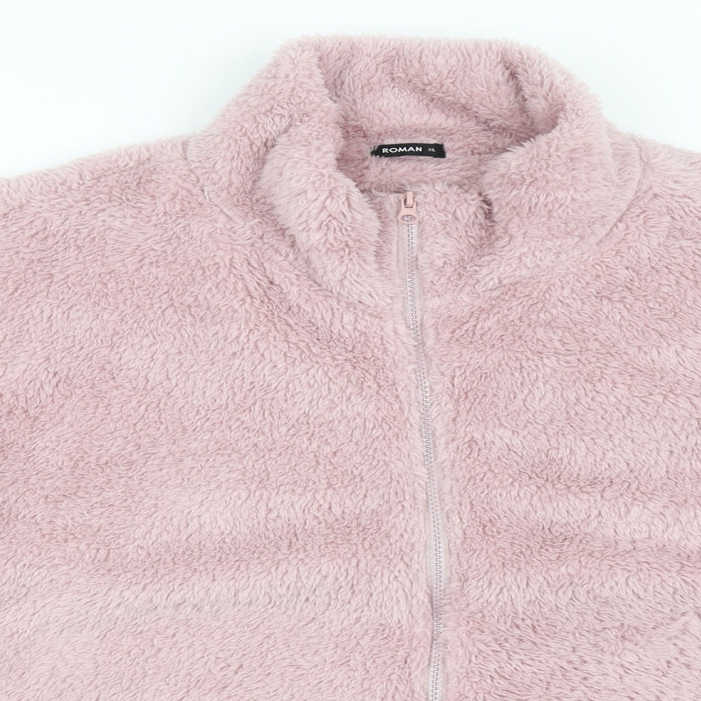 Roman Womens Pink   Jacket  Size XL  Zip