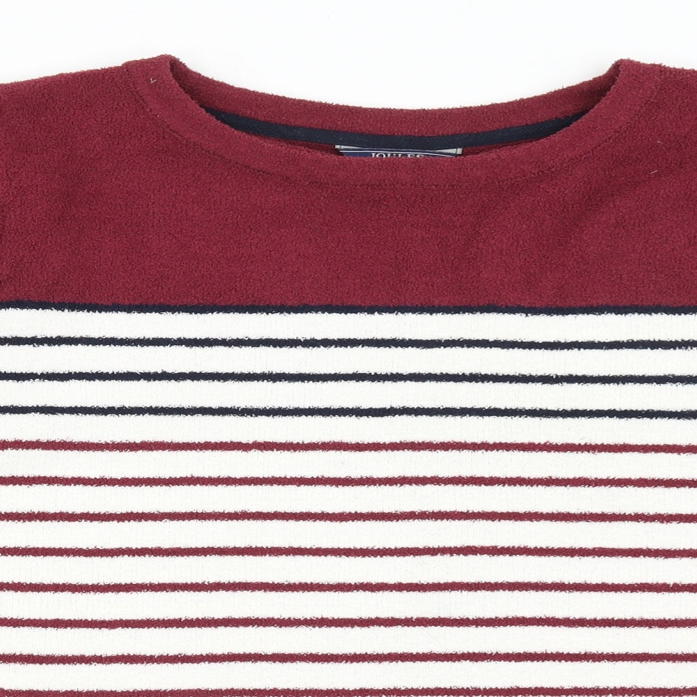 Joules Womens Multicoloured Round Neck Striped Polyacrylate Fibre Pullover Jumper Size 18