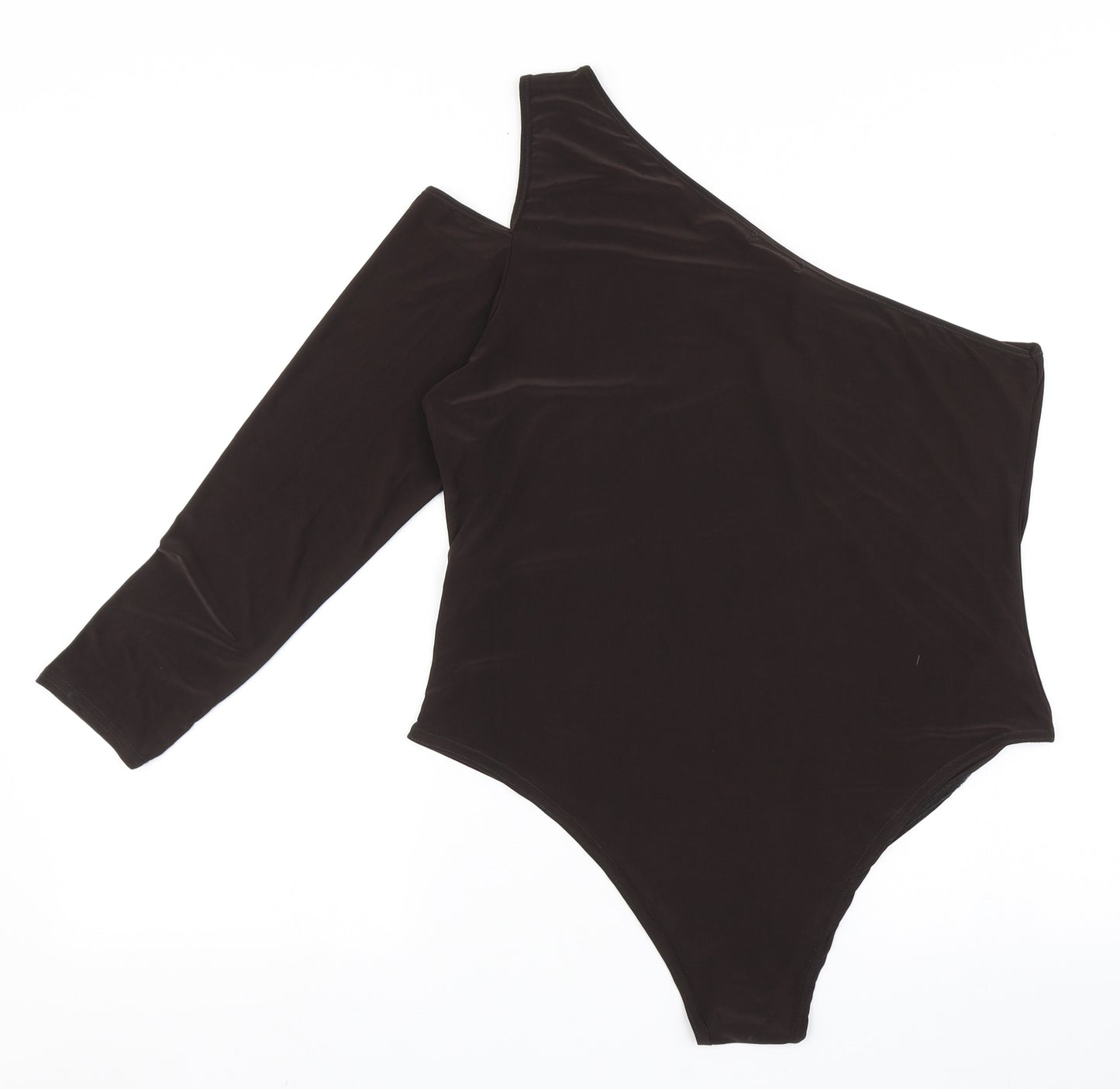 Boohoo Womens Brown  Polyester Bodysuit One-Piece Size 20  Pullover