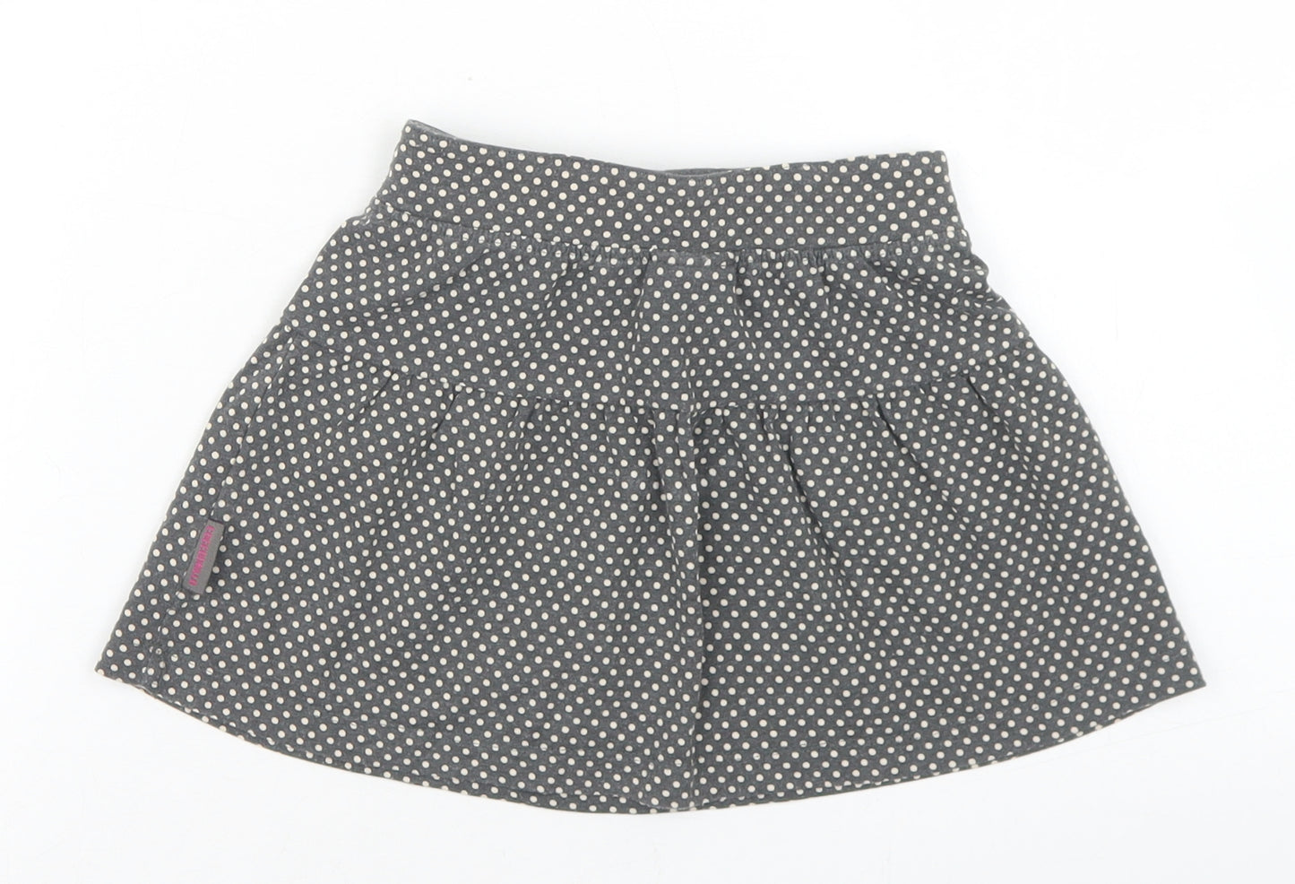 Coccodrillo Girls Grey Polka Dot Cotton Flare Skirt Size 3 Years  Regular