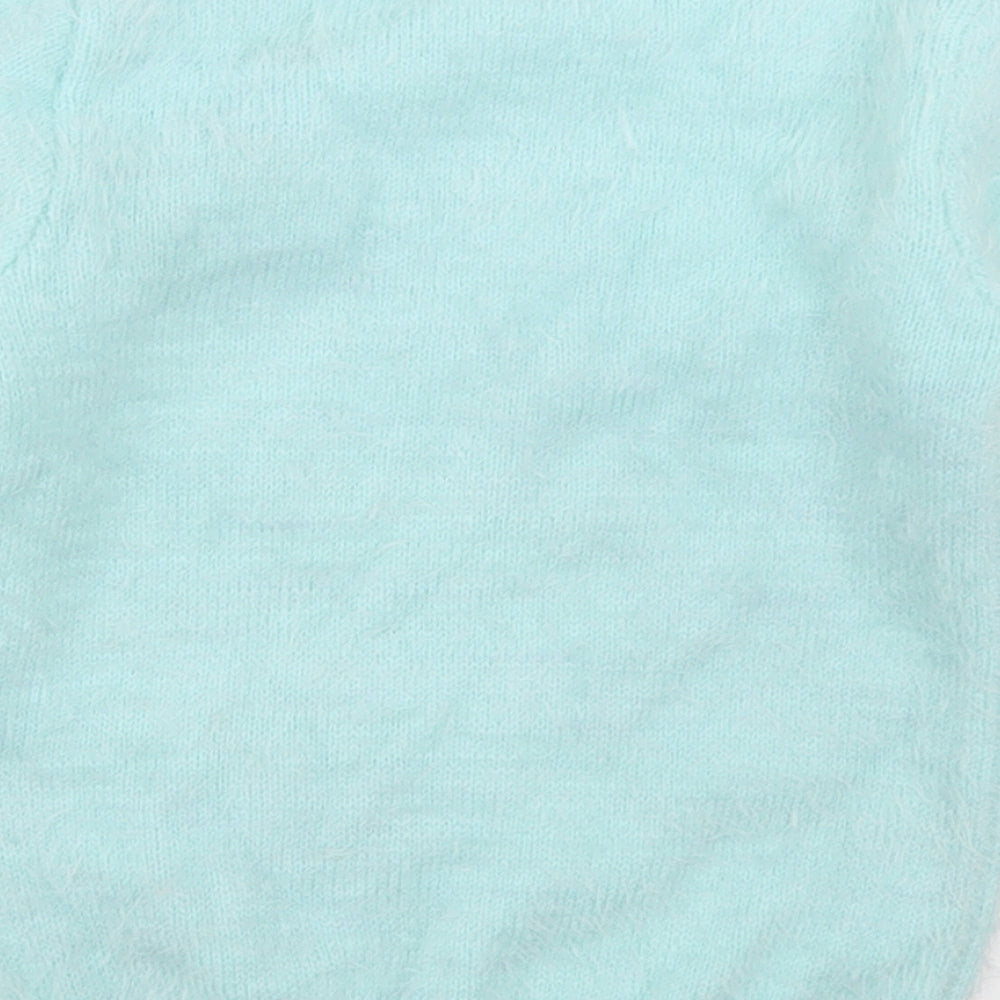 George Girls Blue Crew Neck  Polyester Pullover Jumper Size 3-4 Years   - Penguin