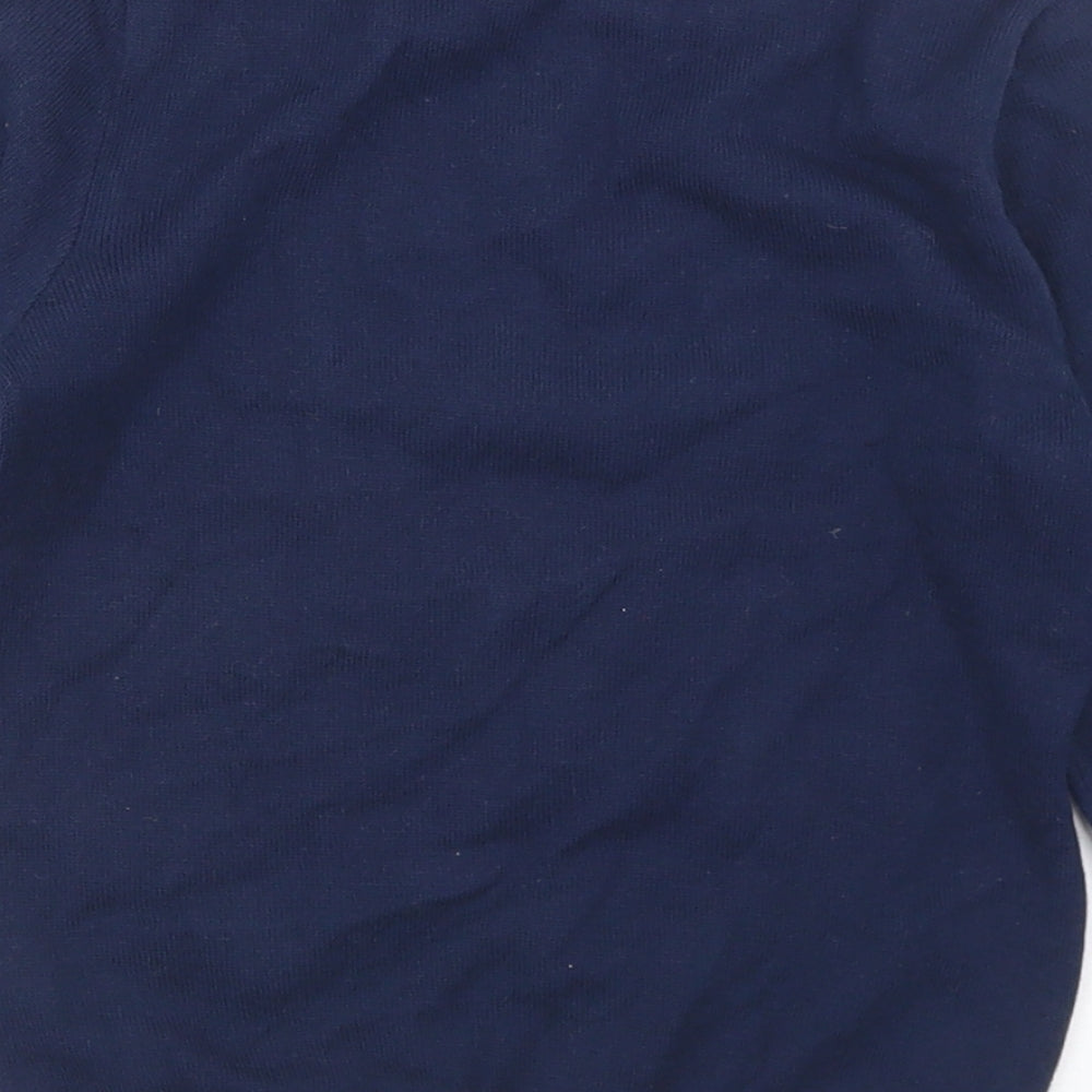 George Boys Blue Crew Neck  Cotton Pullover Jumper Size 3-4 Years   - Christmas Jumper