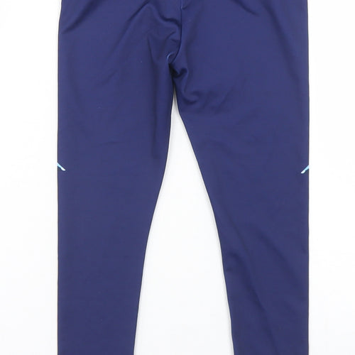 Willow Girls Blue Geometric Polyester Jogger Trousers Size 5-6 Years  Regular  - Activewear leggings