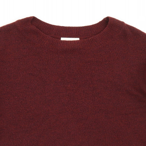 H&M Womens Purple Crew Neck  Acrylic Pullover Jumper Size S