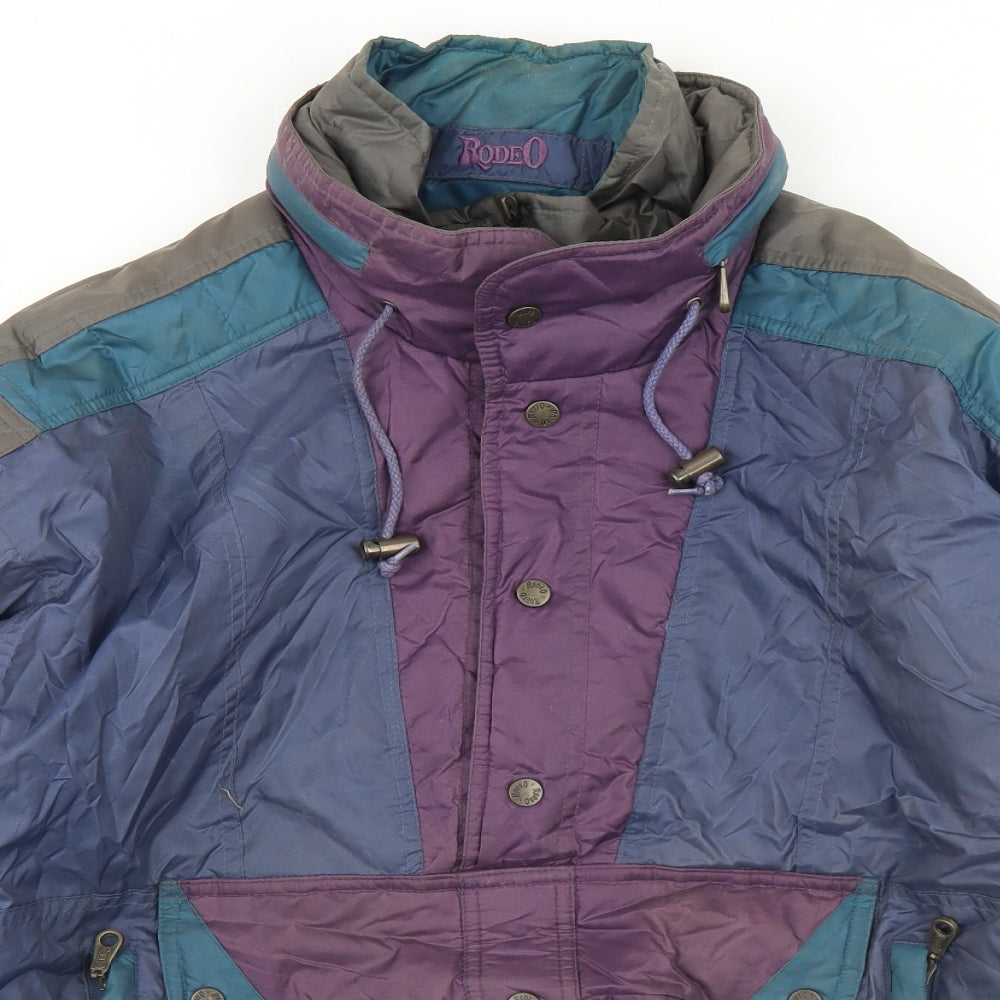Rodeo Mens Blue   Windbreaker Jacket Size M