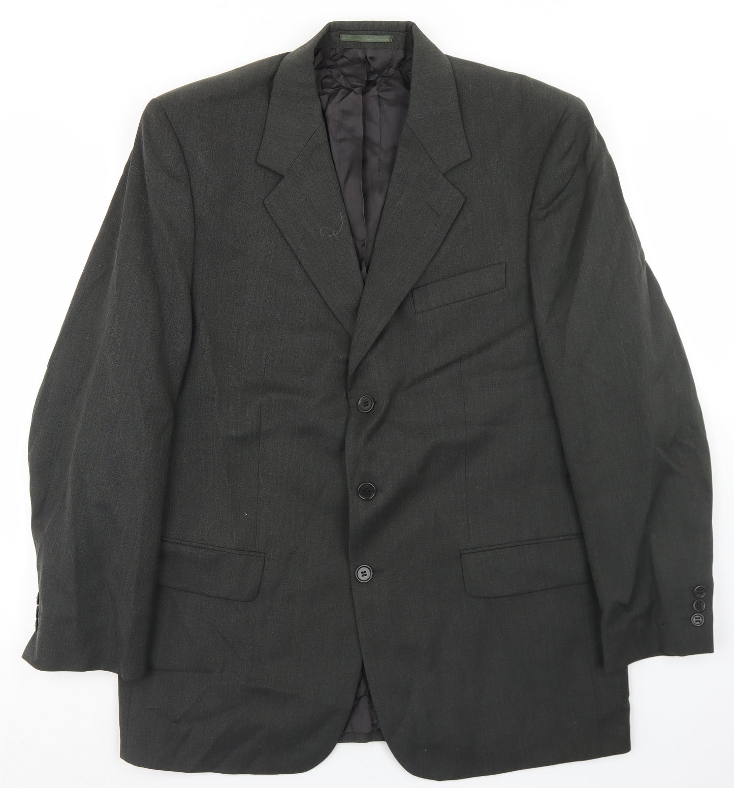 HR Tailoring Mens Grey  Wool Jacket Blazer Size 42