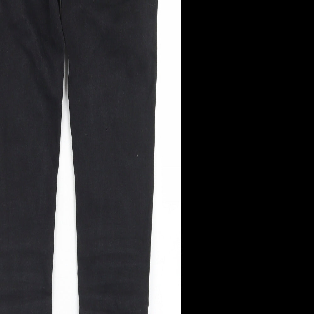 River Island Womens Black  Cotton Skinny Jeans Size 8 L26 in Regular Button