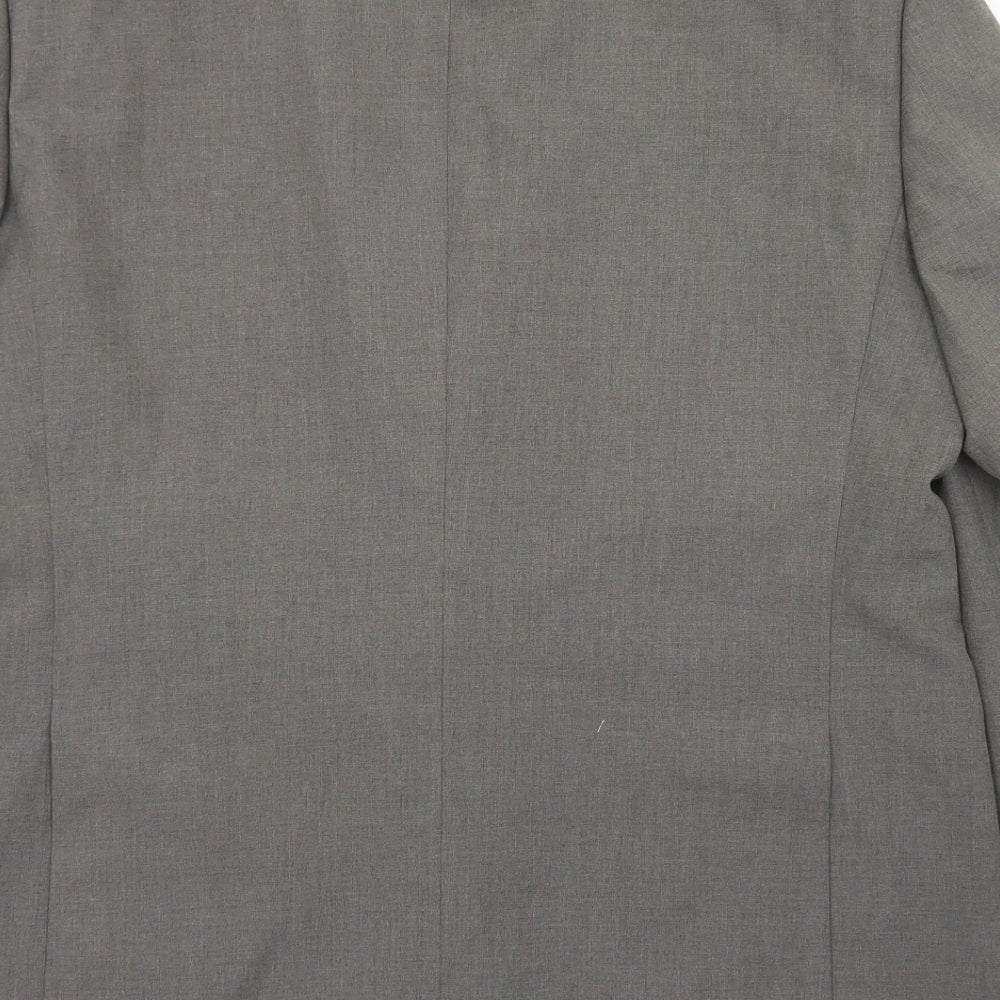 Marks and Spencer Mens Grey  Polyester Jacket Blazer Size 44