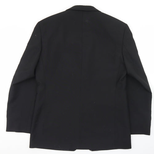 Burton Mens Black  Polyester Jacket Blazer Size 40
