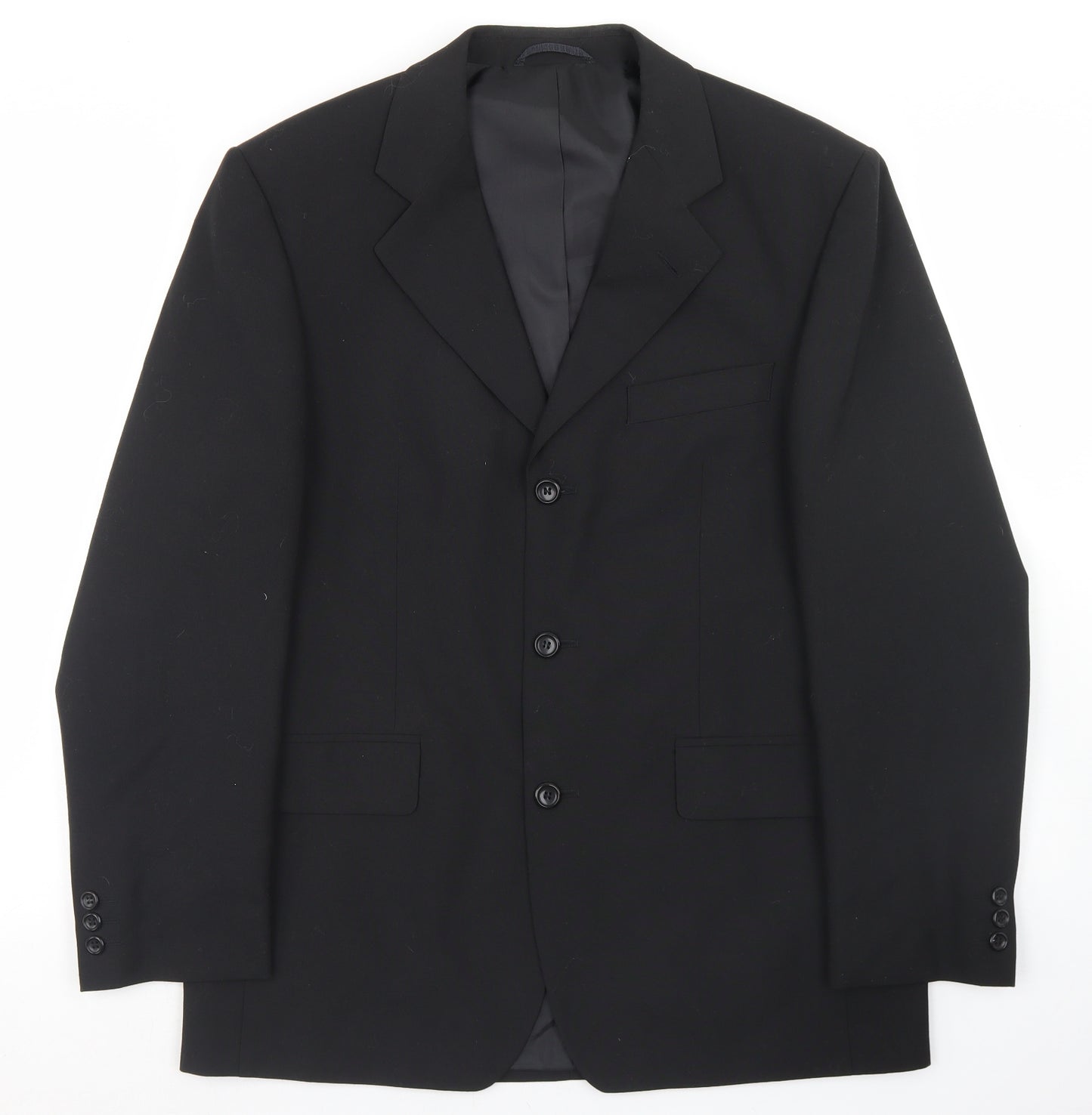 Burton Mens Black  Polyester Jacket Blazer Size 40
