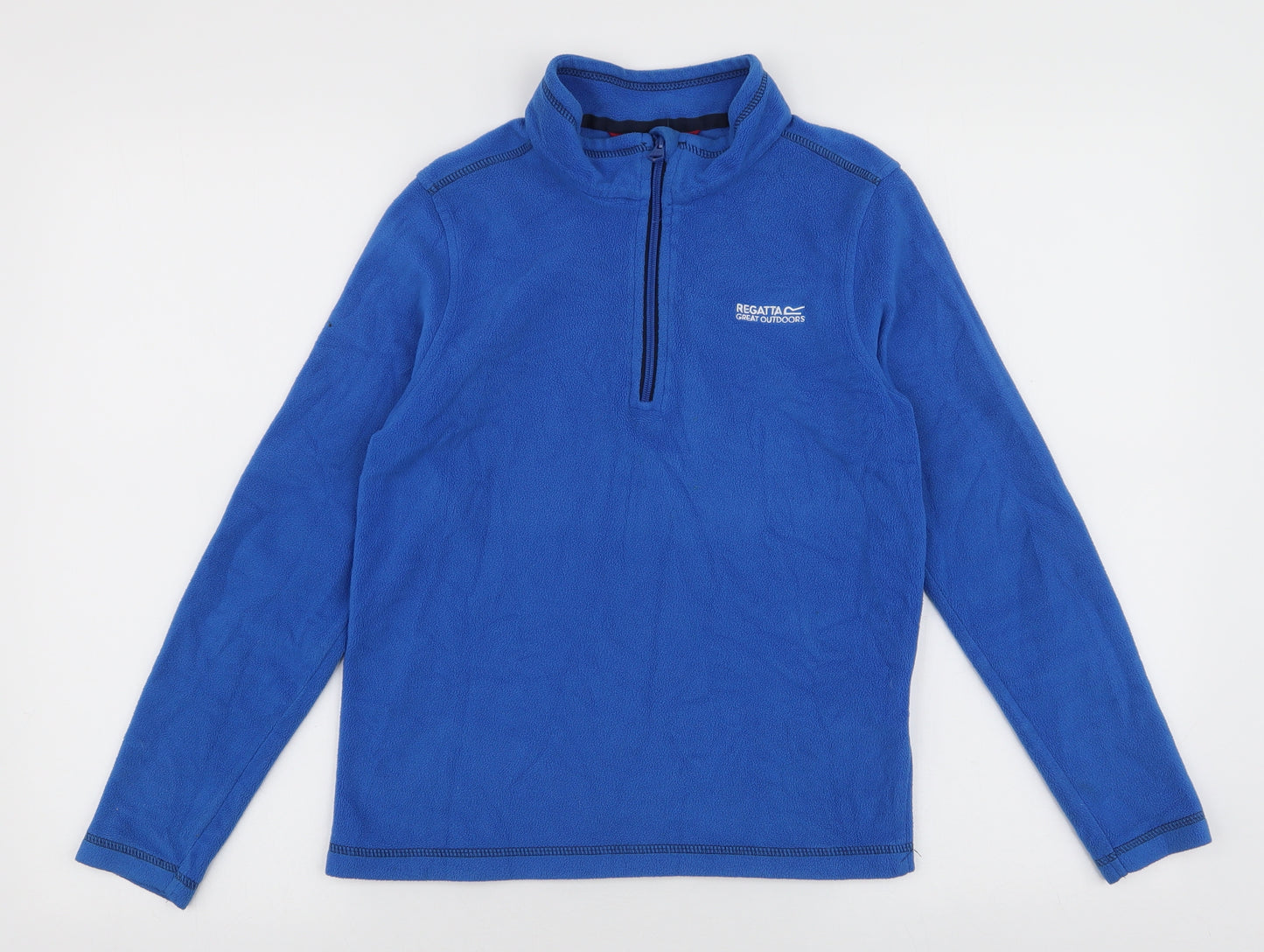 Regatta Boys Blue  Polyester Pullover Sweatshirt Size 13 Years  Zip