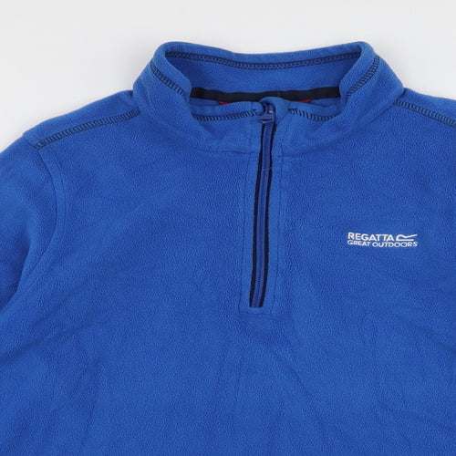 Regatta Boys Blue  Polyester Pullover Sweatshirt Size 13 Years  Zip