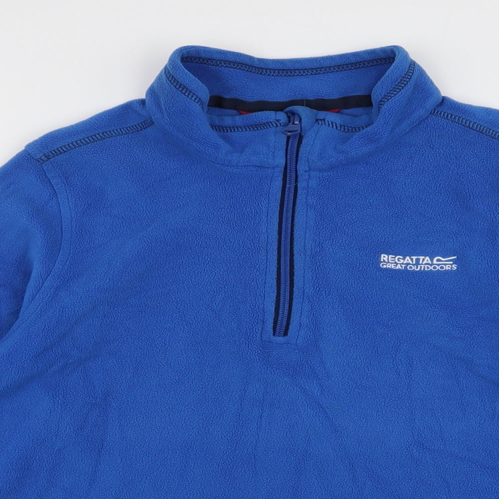 Regatta Boys Blue  Polyester Pullover Sweatshirt Size 13 Years  Zip