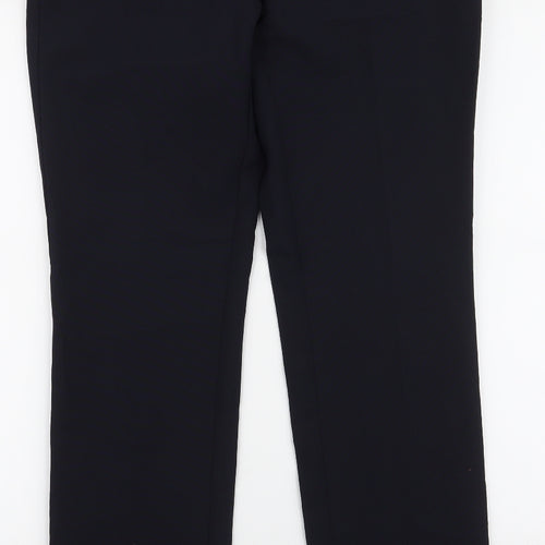 Atmosphere Womens Blue  Polyester Dress Pants Trousers Size 8 L32 in Slim Zip