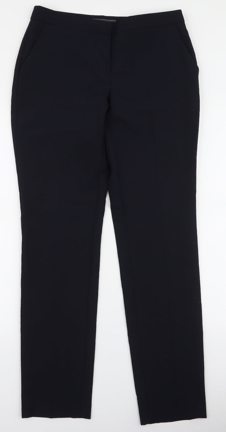 Atmosphere Womens Blue Polyester Dress Pants Trousers Size 8 L32 in Slim Zip