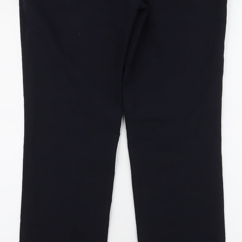 Atmosphere Womens Blue  Polyester Dress Pants Trousers Size 8 L32 in Slim Zip