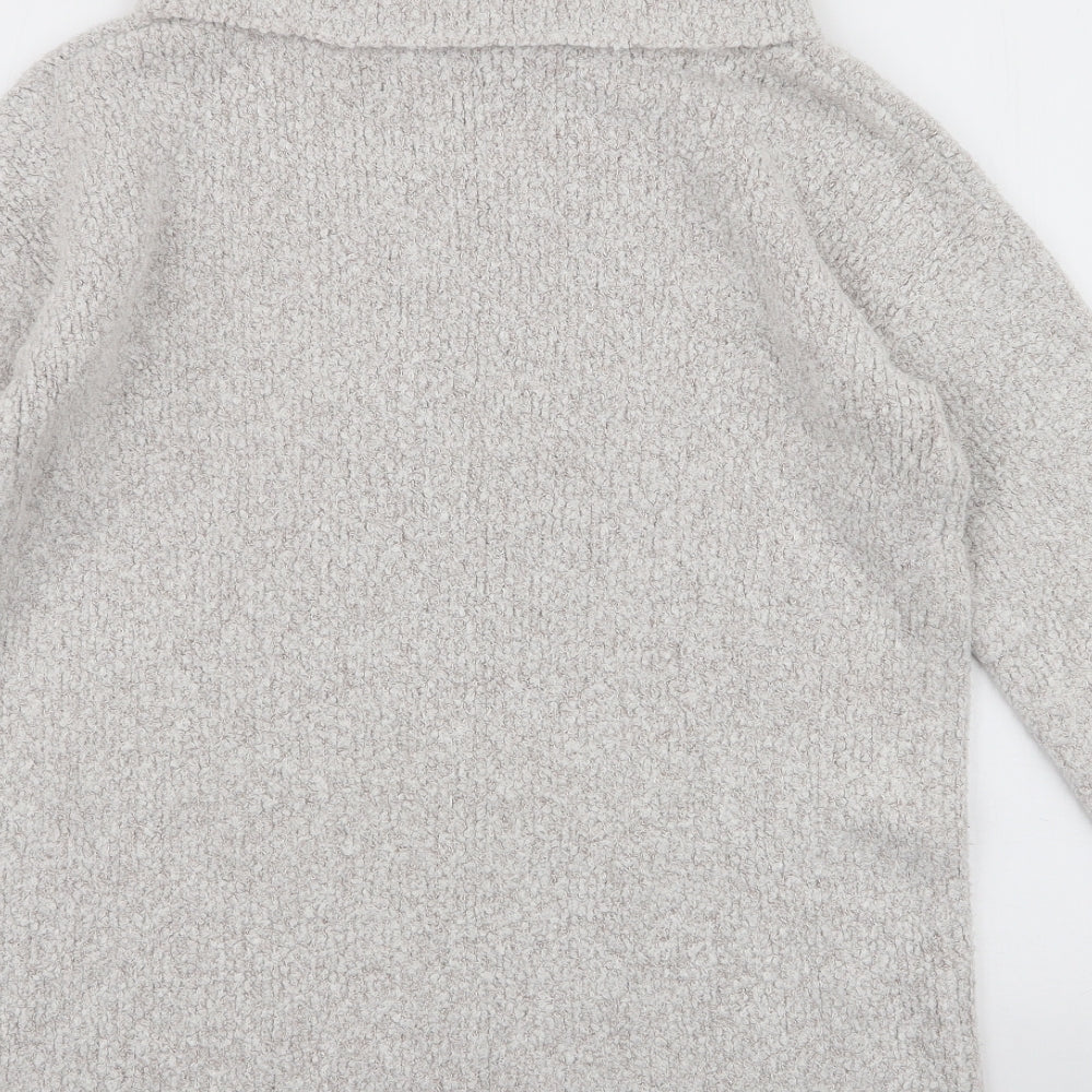 Peacocks Womens Beige Roll Neck  Acrylic Pullover Jumper Size S