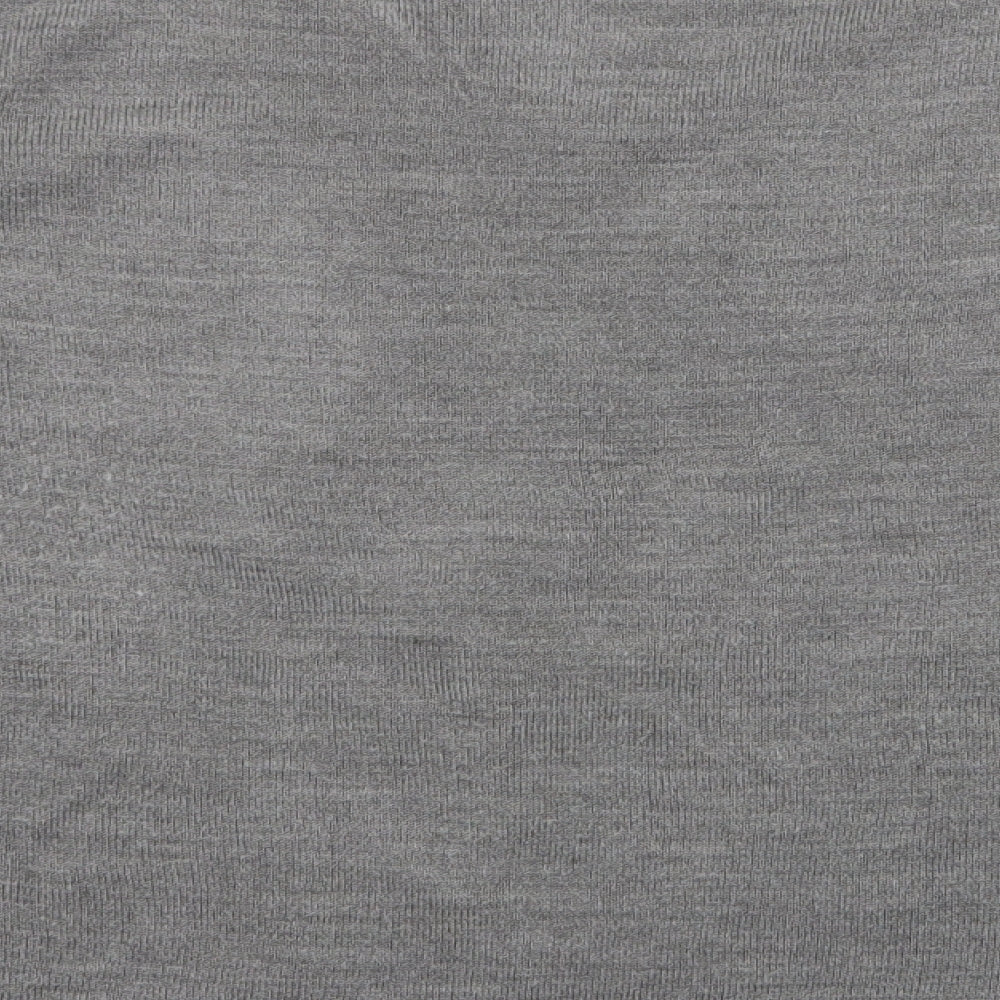 Primark Womens Grey V-Neck  Acrylic Pullover Jumper Size M