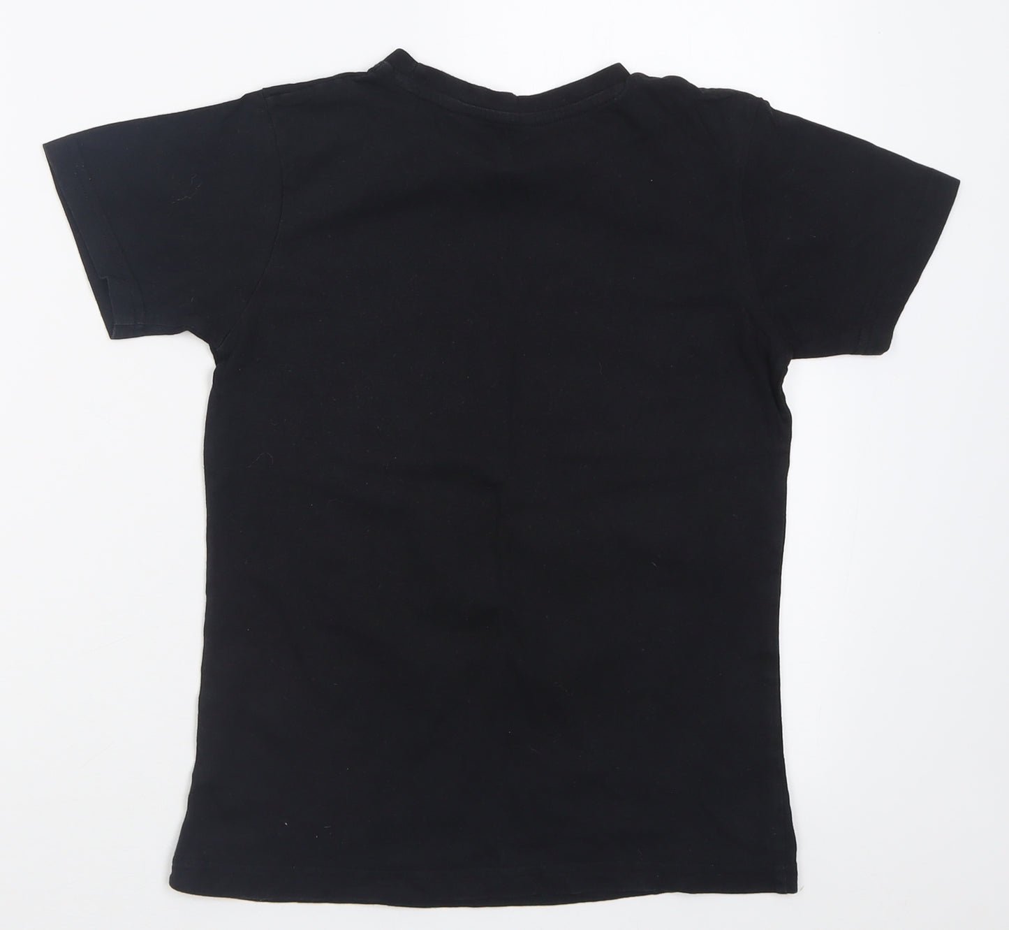 Matalan Boys Black  Cotton Basic T-Shirt Size 9-10 Years Crew Neck Pullover - Roblox