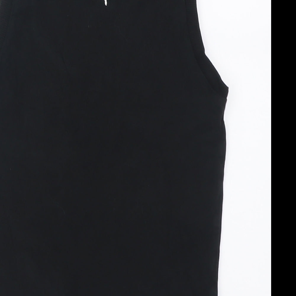 PUMA Boys Black  Cotton Basic Tank Size 5-6 Years Crew Neck Pullover