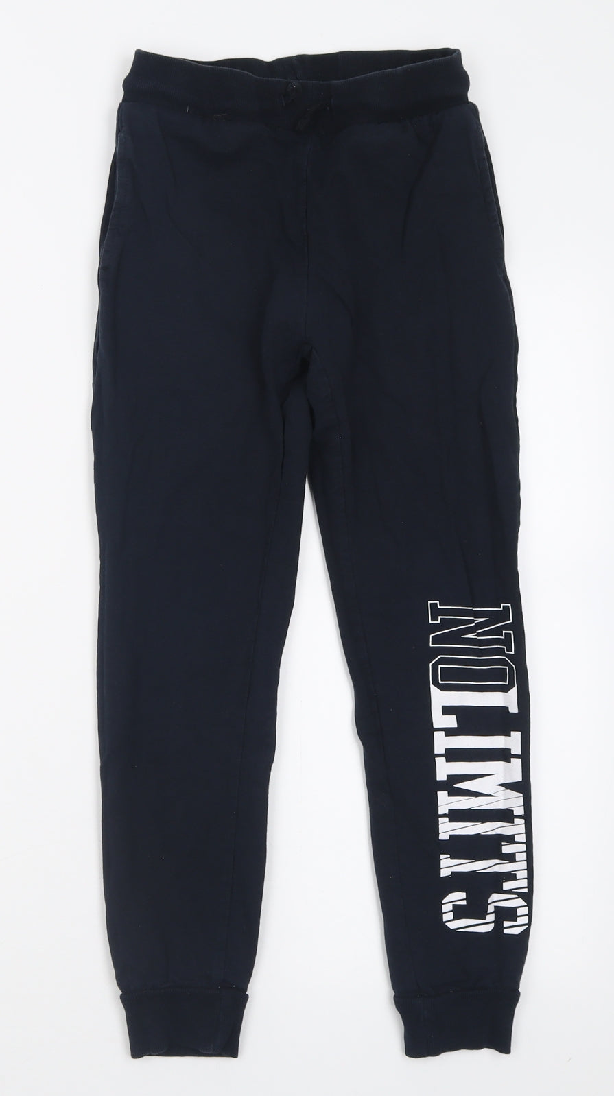 Destination Boys Blue  Cotton Jogger Trousers Size 10 Years  Regular Tie